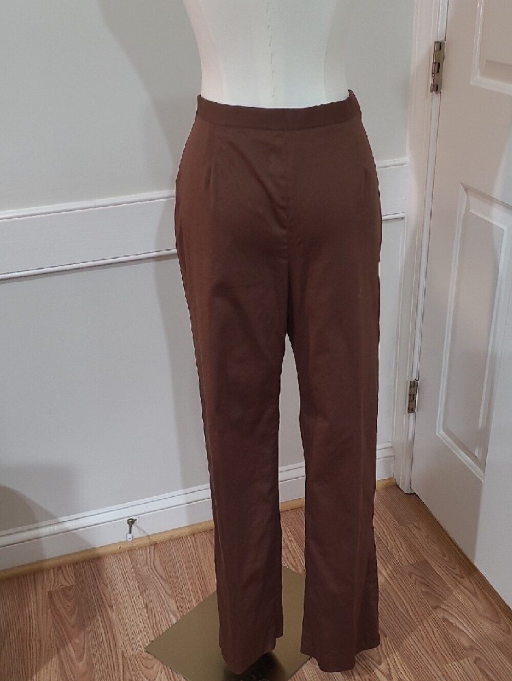 Collections for Le Suit Vintage Geometric Print Blazer and Brown Pants - Size 6 - Picture 12 of 13